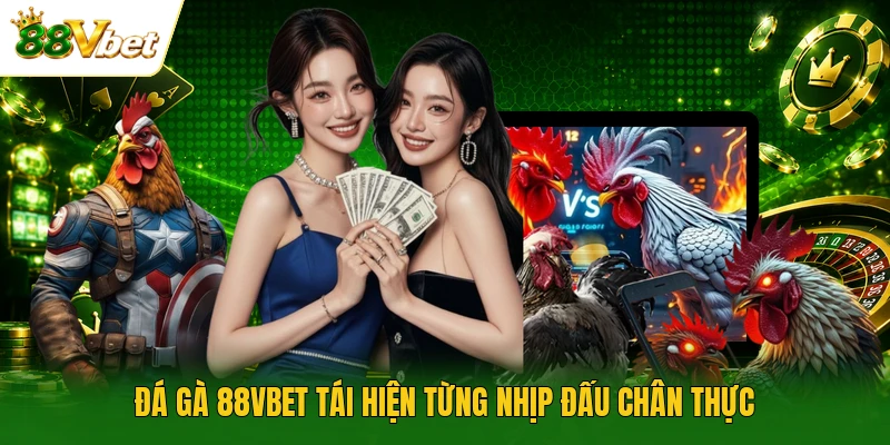 Đá gà 88VBET tái hiện từng nhịp đấu chân thực