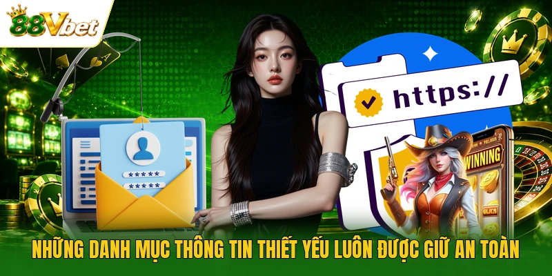 Những danh mục thông tin thiết yếu luôn được giữ an toàn